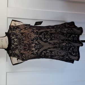 Fortune & Ivy black lace tank NWT